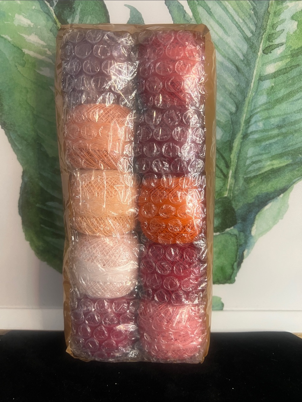 Variety Pack of Pink, Peach & Orange Crochet Thread